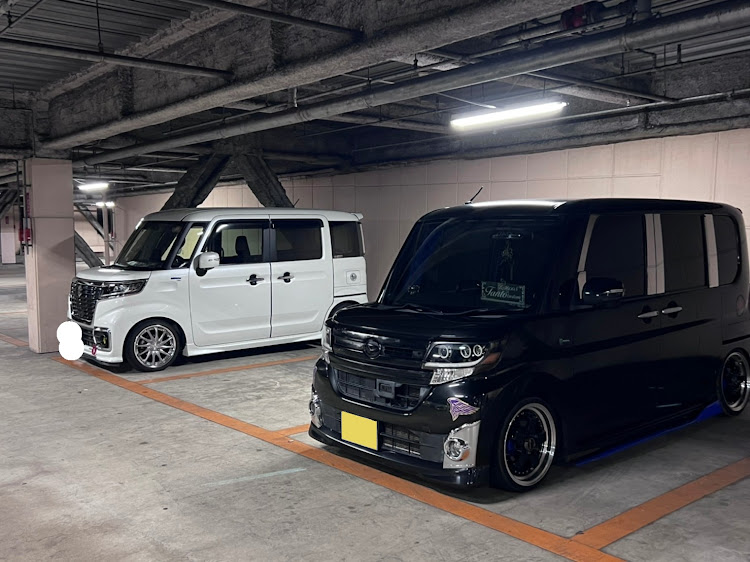 タントカスタムの変態同盟・爆走部隊・７月もよろしくお願いいたします・いつもの立駐に関するカスタム事例の投稿画像1枚目
