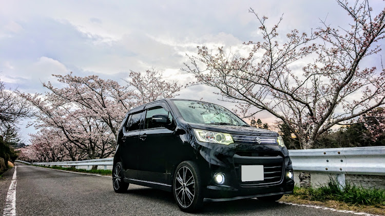 ワゴンRスティングレーの曇り空の中……・🌸桜🌸・高滝湖&高滝ダム・🌸と菜の花・仕事終わりに…に関するカスタム事例の投稿画像2枚目