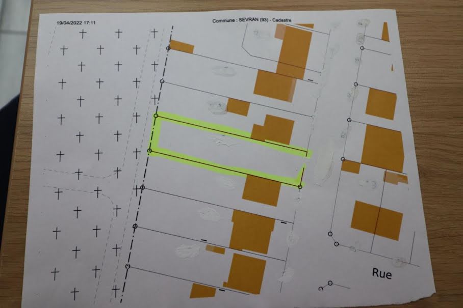 Vente terrain  421 m² à Sevran (93270), 129 900 €