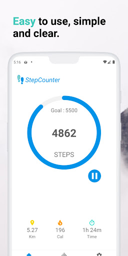 Screenshot Pedometer Walking Step Counter