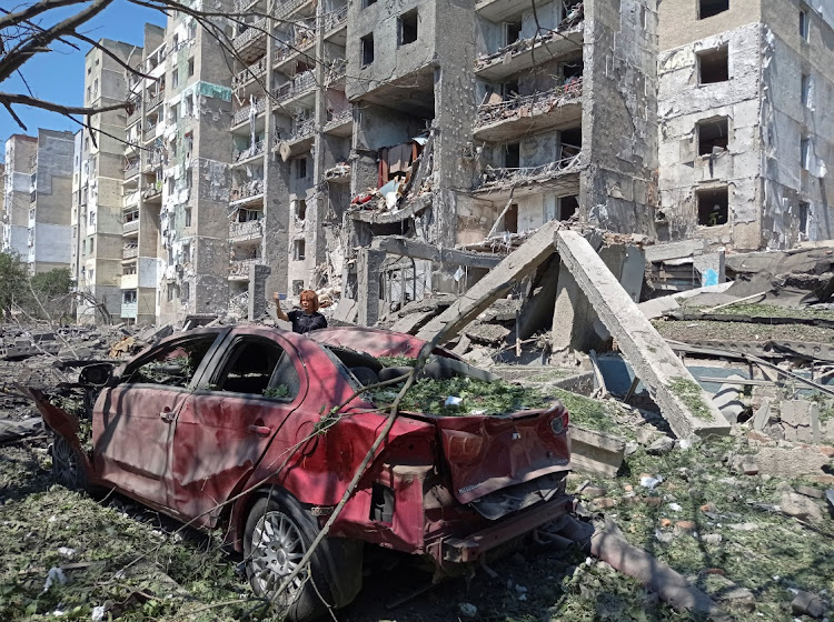 A general view of a residential building damaged by a Russian missile strike, as Russia's attack on Ukraine continues, in the village of Serhiivka, Odesa region, Ukraine July 1, 2022.