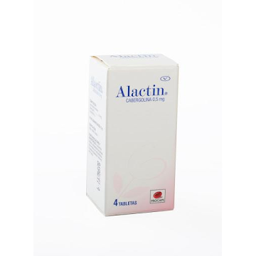 Alactin Cabergolina 0.5 mg Procaps Caja x 4 Tabletas  