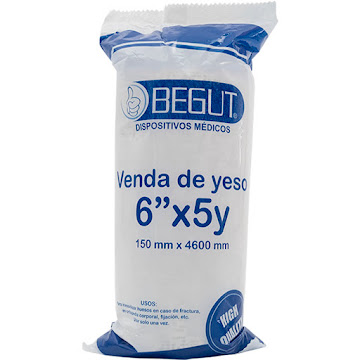 Venda De Yeso Begut 6 Pulgadas x 5 Yardas Paquete x 1 und  