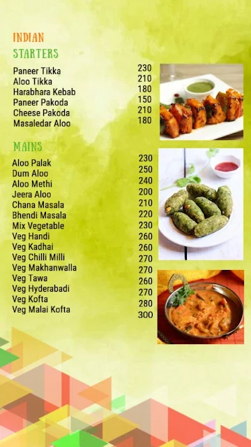 Santushti menu 