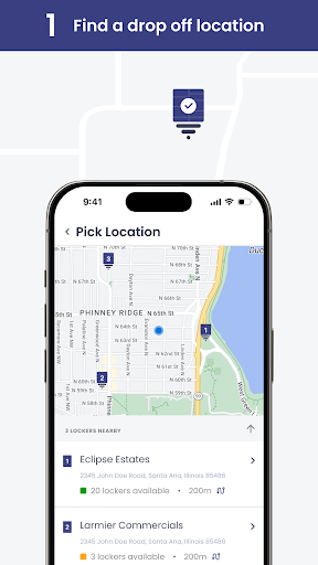 Screenshot Dropoff Locker