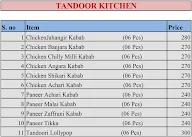 Tandoori Kitchen menu 1