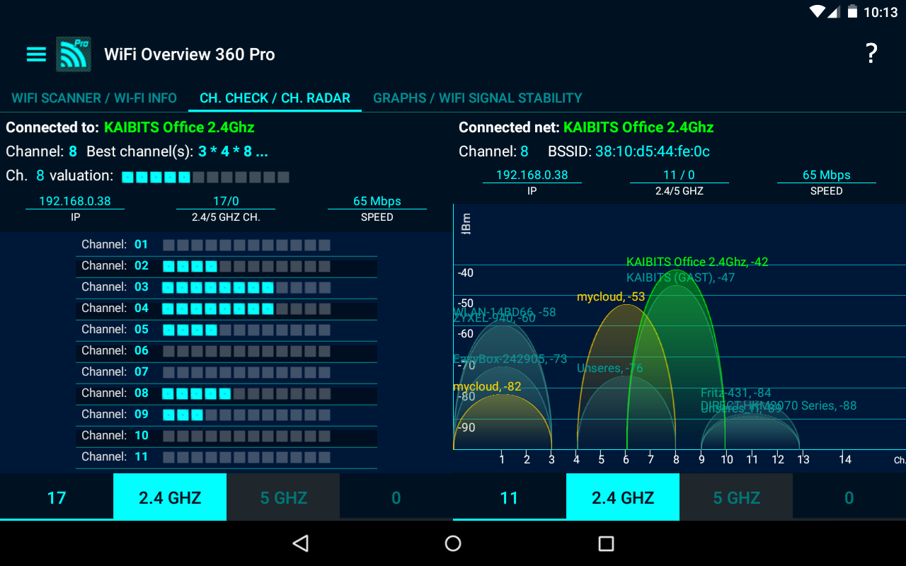    WiFi Overview 360 Pro- screenshot  