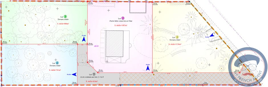 Vente terrain  741 m² à Savonnieres (37510), 126 000 €