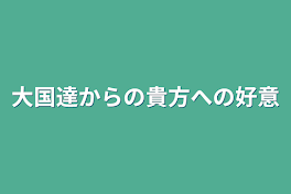 大国達からの貴方への好意