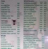 The Cups menu 3