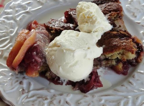 Fresh Peach & Cherry Cobbler