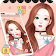 Cartoon Beautiful Girl Lovely Theme icon