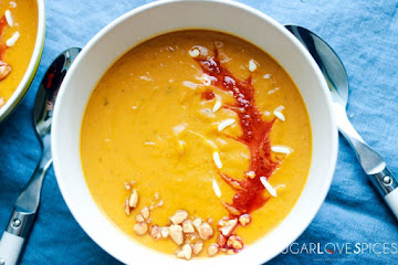 Red Kuri Squash &amp; Peanut Butter Soup