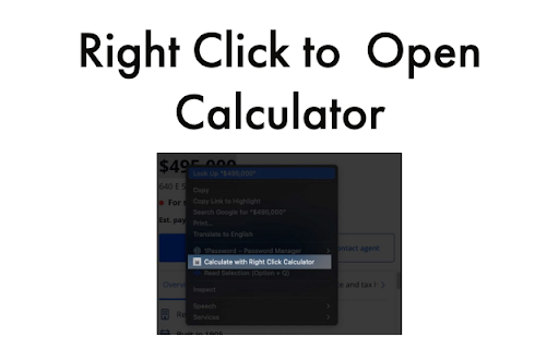 Right Click Calculator