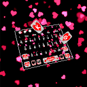 تنزيل Live Red Glitter Heart Keyboard Theme التثبيت أحدث APK تنزيل