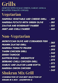 Habibi Biriyani menu 2