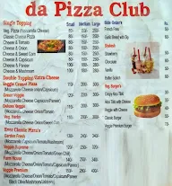 Da Pizza  Club menu 1