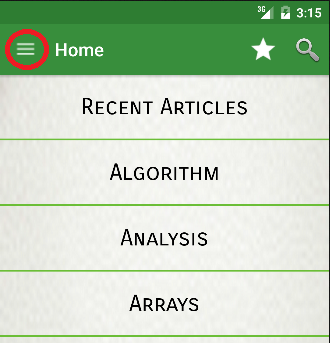 Blank algorithm template