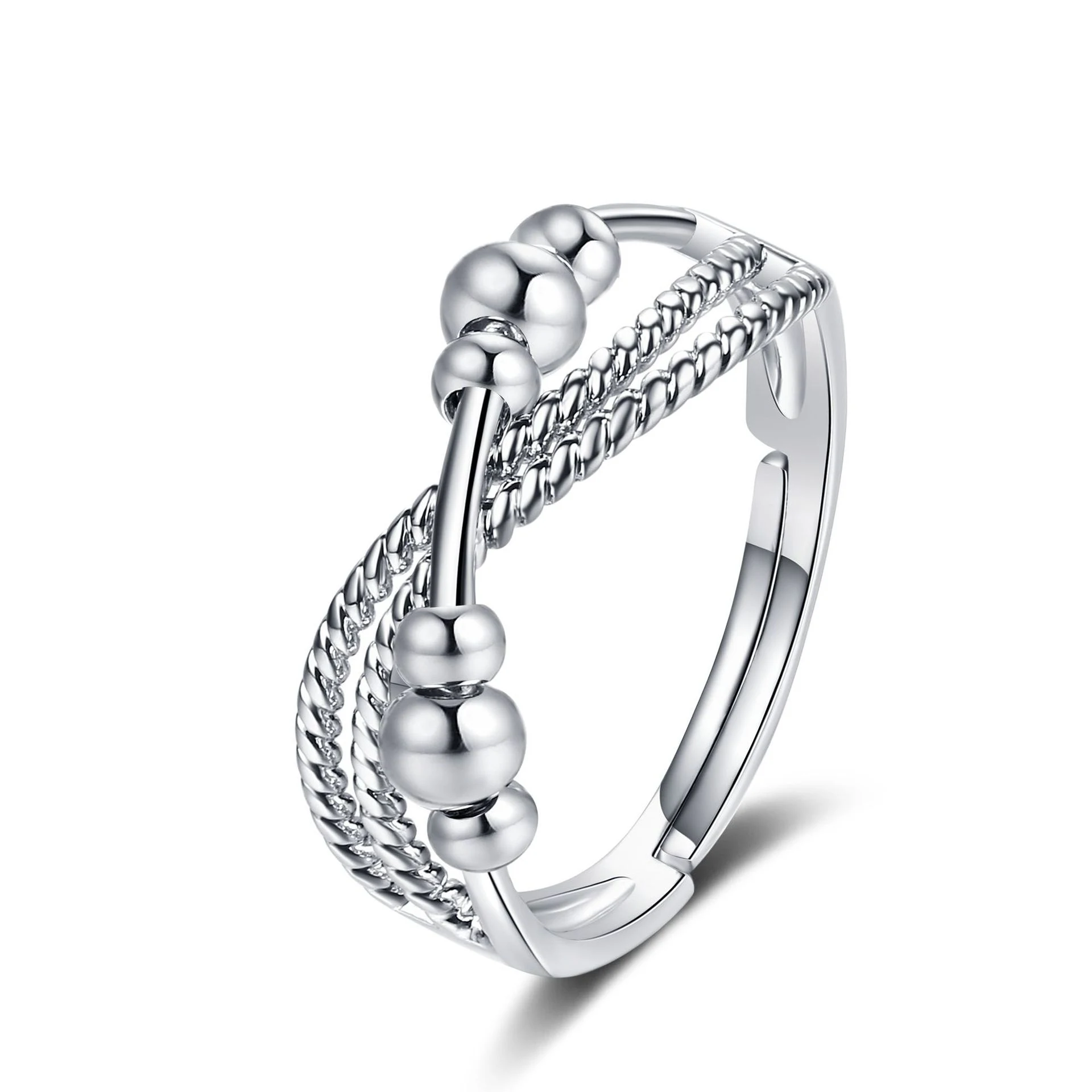 Title 4, Draaibare Ring met Polka Dots, Koperen Kralen e...
