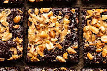Vegan peanut butter brownies