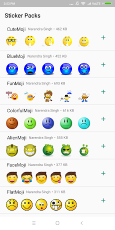 HD Emoji Stickers - WAStickerAppsのおすすめ画像1