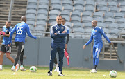 Orlando Pirates co-coach Fadlu Davids during a training session at Orlando Stadium on May 17.