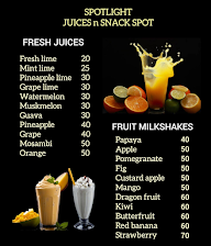 Spotlight Juices And Snack Spot menu 4