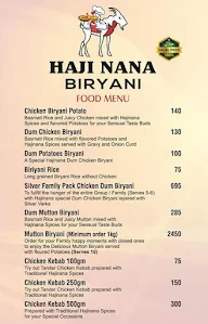 Haji Nana Biryani menu 2