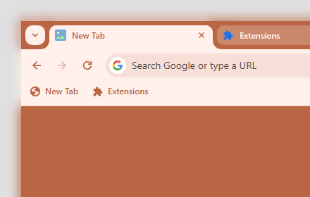 Subtle Bright (orange) chrome extension