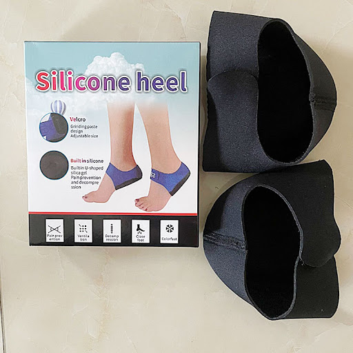Title 6, New Heel Foot Sock Silicone Heel Pad Pain Relie...
