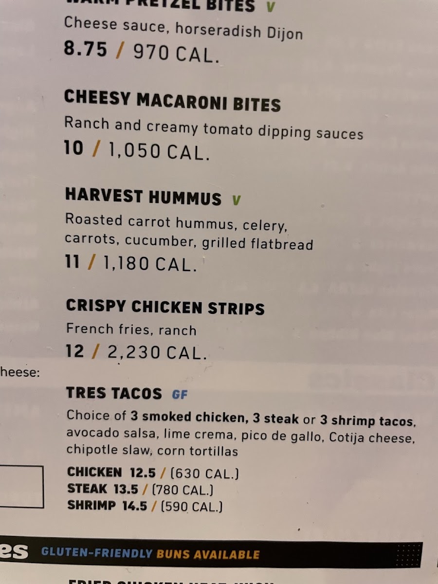 Gluten-Free at Topgolf