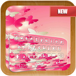 Luminous Butterfly Emoji Keyboard - náhled