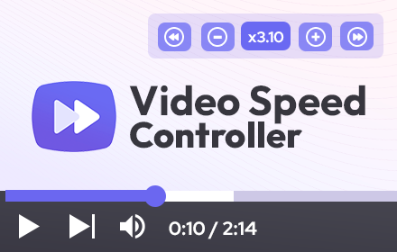 Video Speed Controller for HTML videos small promo image