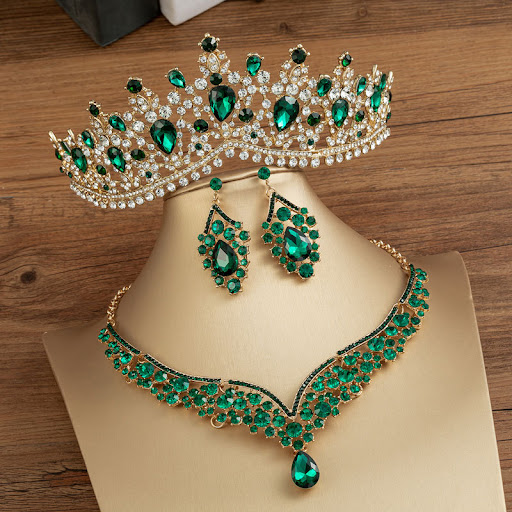 Title 1, Alloy Diamond-studded Eight-character Crown Bri...