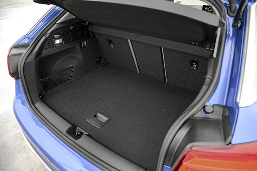 Boot space is smaller than the Q3 due to the lower roofline