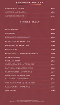 So Bar Away menu 6