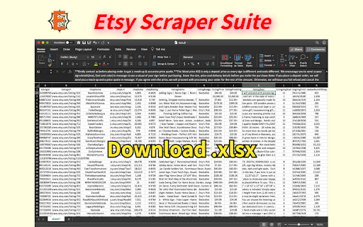 Etsy Scraper Suite