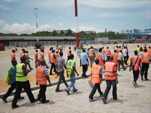 KPA workers at the Port of Mombasa