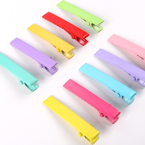 Title 7, DIY All-Matching Cream Glue Bangs Duckbill Clip...