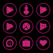 Pink On Black Icons By Arjun Arora