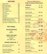 Blue Monkey menu 1