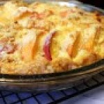 Peach Streusel Pie - Kevin Lee Jacobs was pinched from <a href="http://www.agardenforthehouse.com/2014/08/peach-streusel-pie/" target="_blank">www.agardenforthehouse.com.</a>