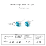 March Sea Blue Steel 4mm