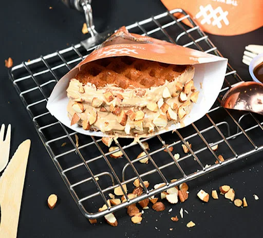 Almond Praline Waffle Sandwich