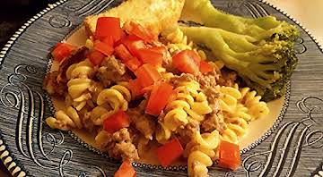 Bacon Cheeseburger Pasta Dinner!