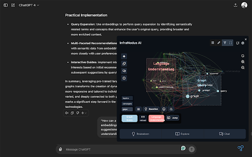 InfraNodus: AI Graph Insights for YouTube, ChatGPT, Google Search