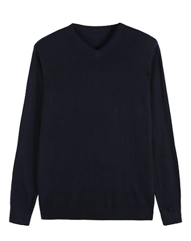 Cashmere sweater knit sweater men's - 2