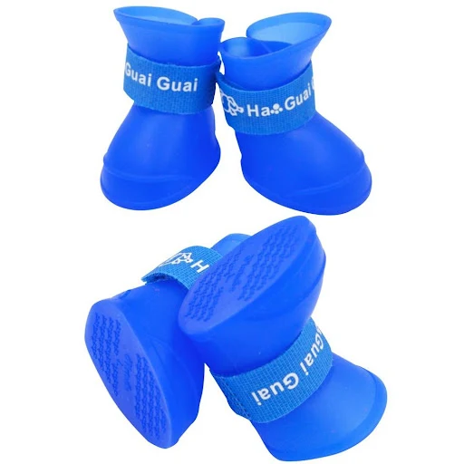 Cute Little Pet Dog Puppy Rain Snow Boots Shoes Booties Candy Colors Rubber Waterproof Anti-slip