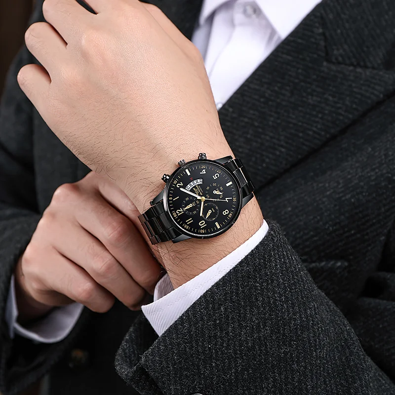 Modieuze multifunctionele quartz horloge voor heren