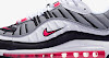 womens air max 98 white solar red reflect silver